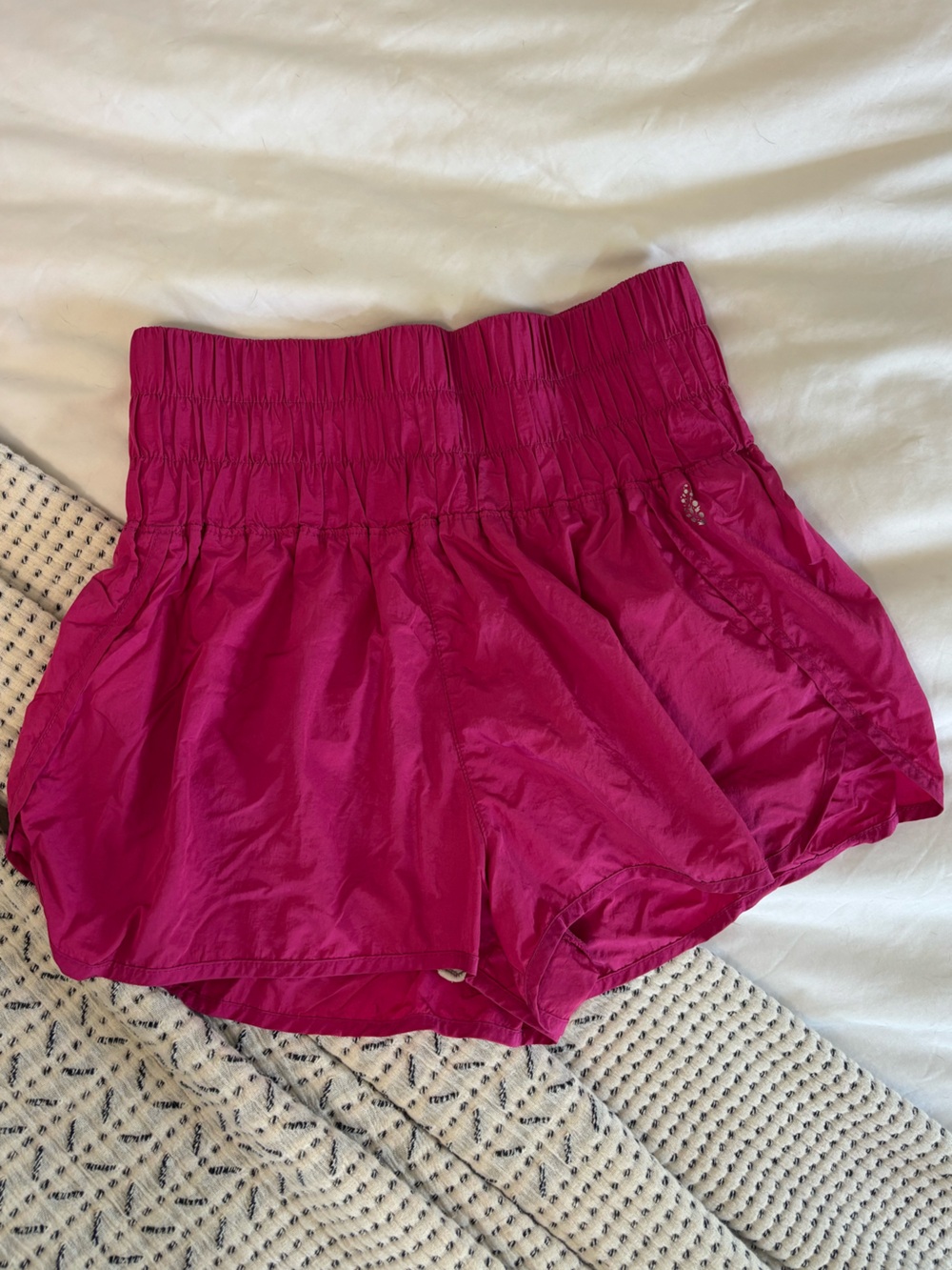 Free People Way Home Magenta Athletic Shorts